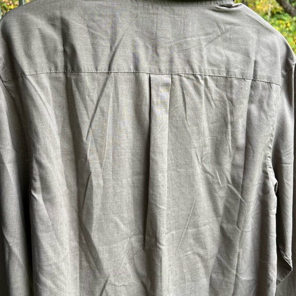 Old Navy Brown Slim Fit Button Shirt - Picture 5 of 5